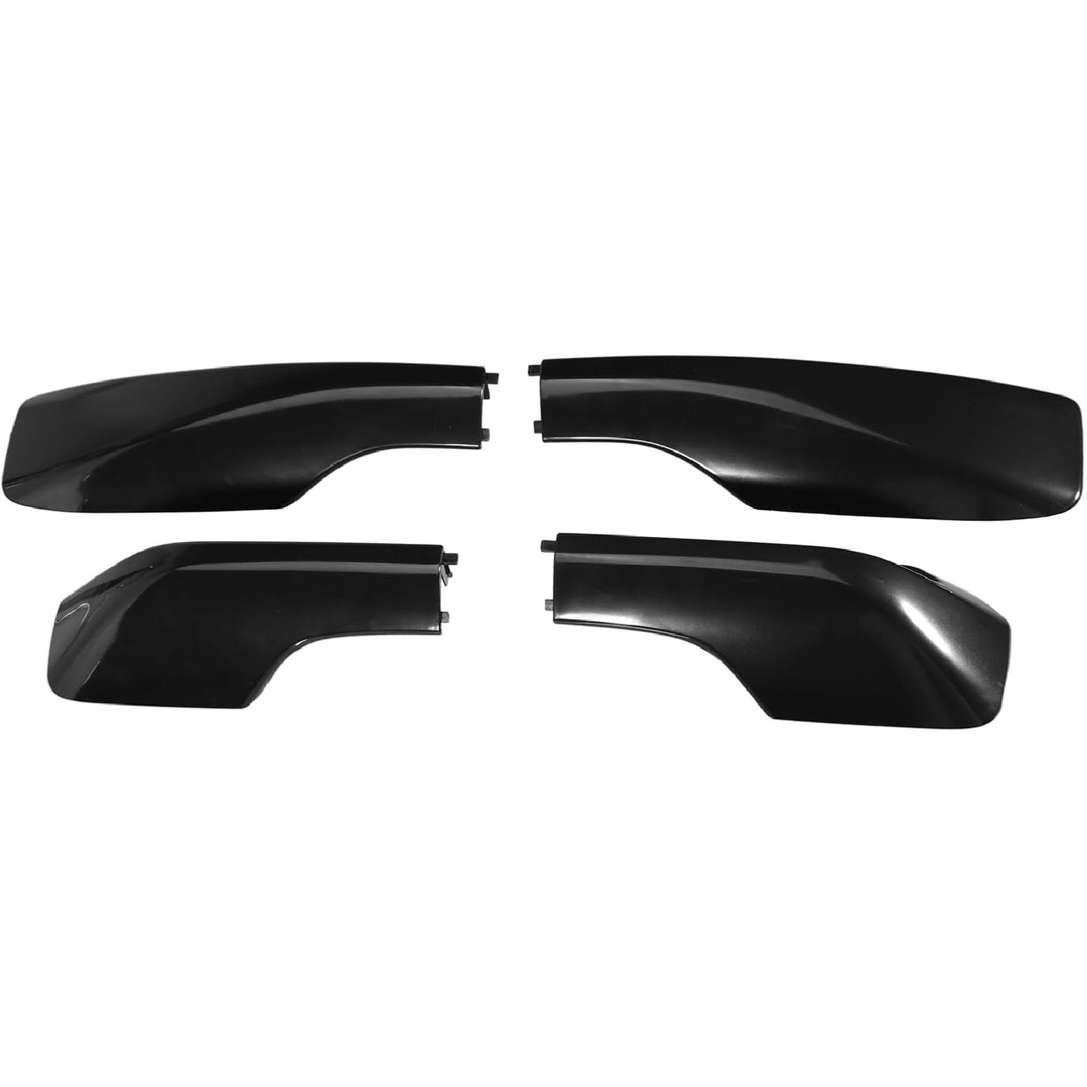 

4pcs Car Roof Rack Side Rails End Cover Shell Cap Compatible for Toyota RAV4 2001-2005, Durable Plastic Black Cargo Rack Legs Protection Replacement