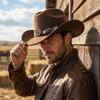 Weicher Fedora Hut mit Blumenstickerei Sonnenhut Vintage Filz Western Cowboyhut Reise Outdoor