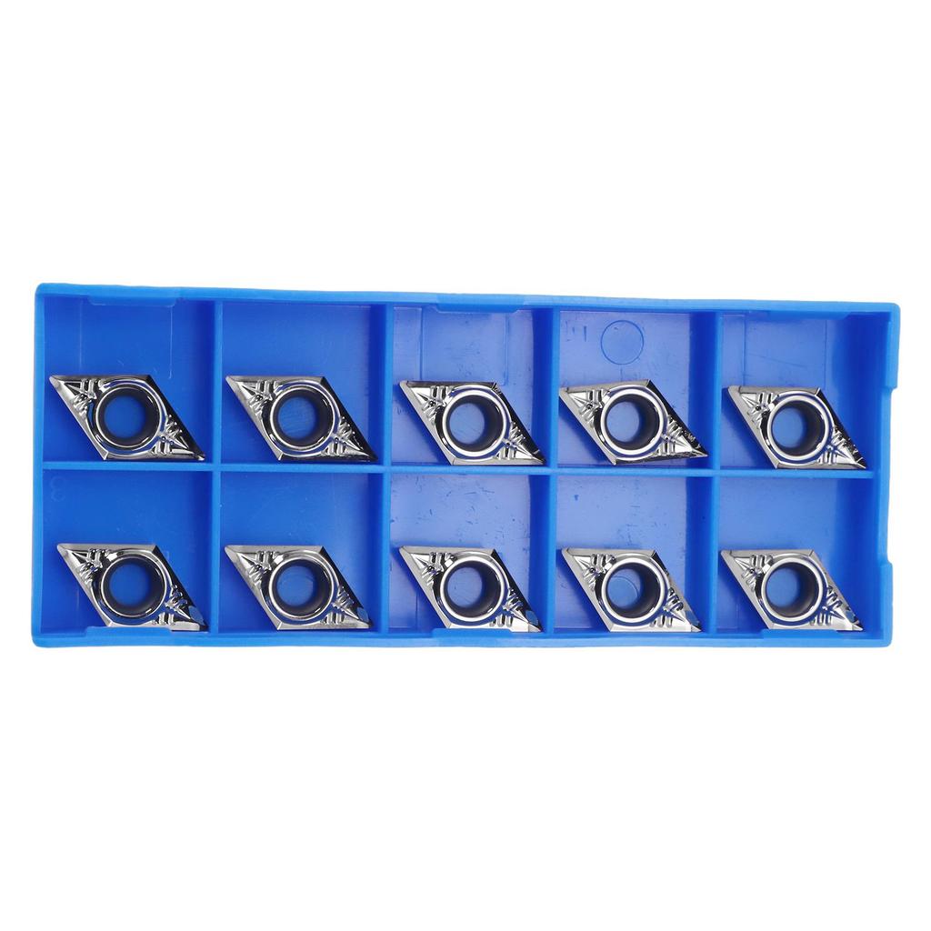 New Practical Carbide Lathe Insert Replacement Turning Tool 10pcs Aluminum Inserts For Aluminum For Turning Cutting