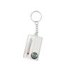 Portable Small Keychain Thermometer Compass Outdoor Mountaineering Buckle Compass Pointer for Wilderness Exploration