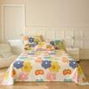 Creative Ethnic Flower Bed Sheet Set 3Pcs Cotton Thickened Bed Sheets Pillowcases Luxury Nordic Queen King Size Bedding Set