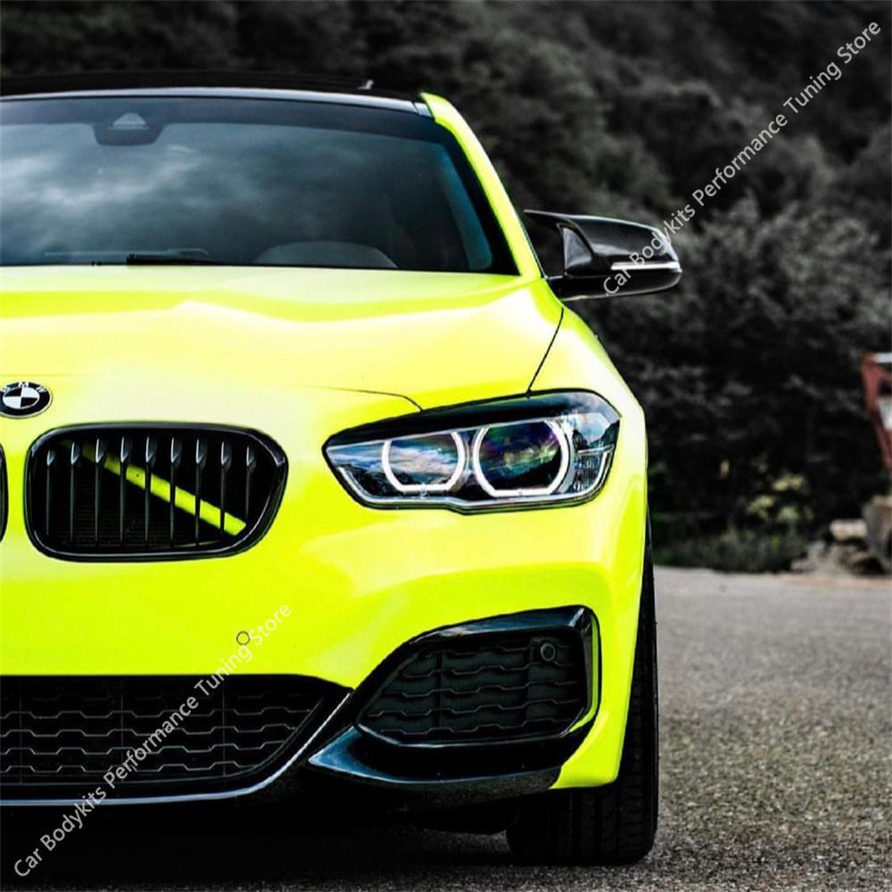 For BMW F20 F21 2pcs M Style Gloss Black Car Rear View Mirror Cover Caps Trim Shell Frame 118i 120i 120d 125i 125d M135i M140i