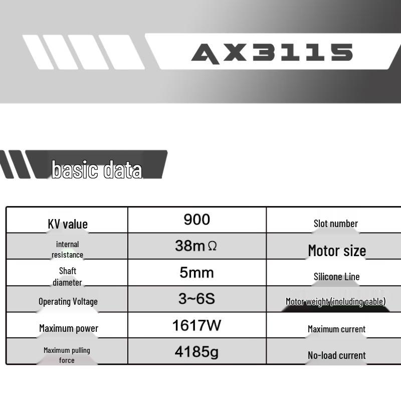 Qishao Kufly AZ3115 900KV 6S Brushless FPV Drone Motor