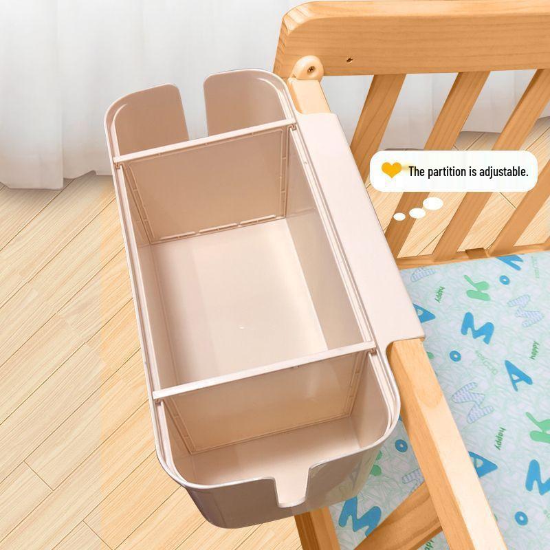 Bedside Hanging Diaper and Storage Organizer for Baby Crib