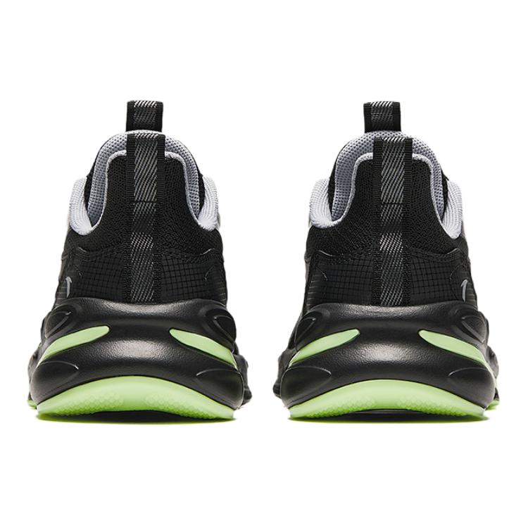 Anta Kids Red Flame Non-Slip Wear-Resistant Breathable Low-Top Running Shoes Kids sneaker Black A12435523-1