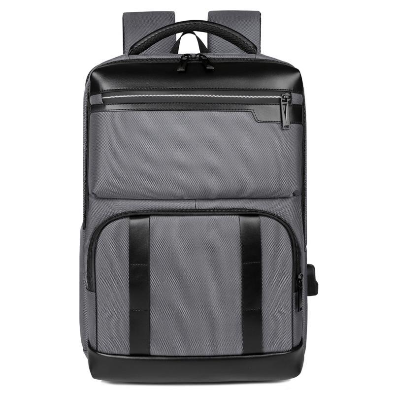 

Настраиваемый бизнес-рюкзак с USB-зарядкой: Большая вместимость, многофункциональный для путешествий и ноутбуков серый