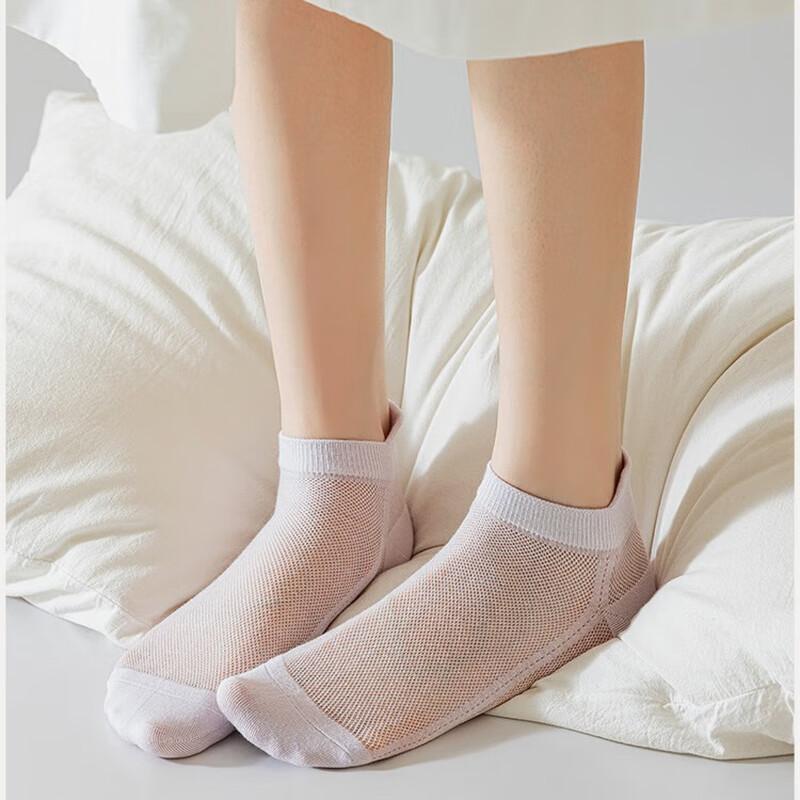 

Women s Breathable Cotton Boat Socks