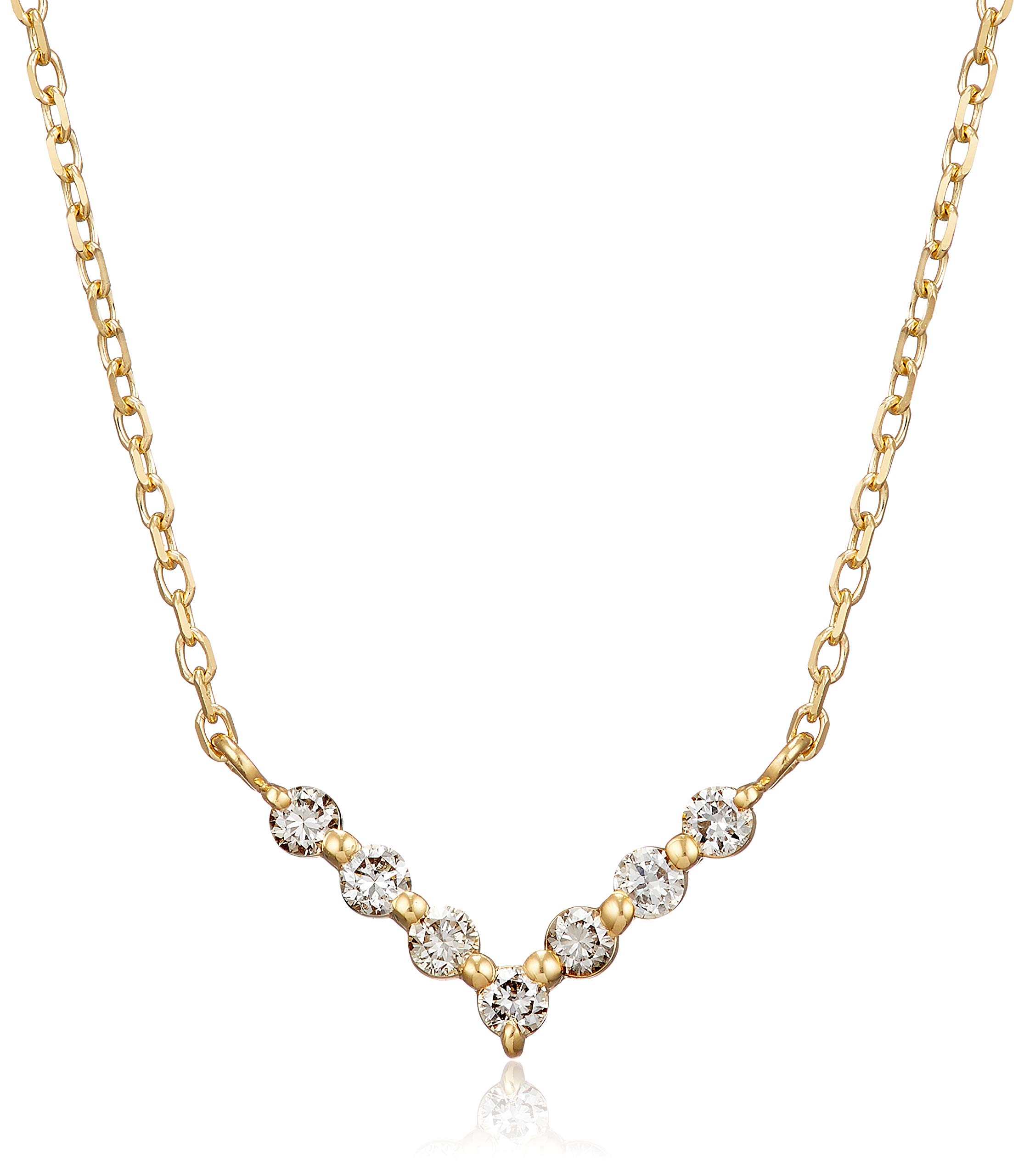

Diamond K18 Yellow Gold Necklace 111741123018 [Yondo Sea] (YG) Women s