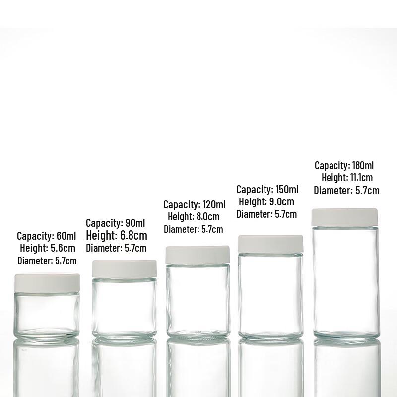 OIMG 150ml Transparent Glass Dispensing Bottles