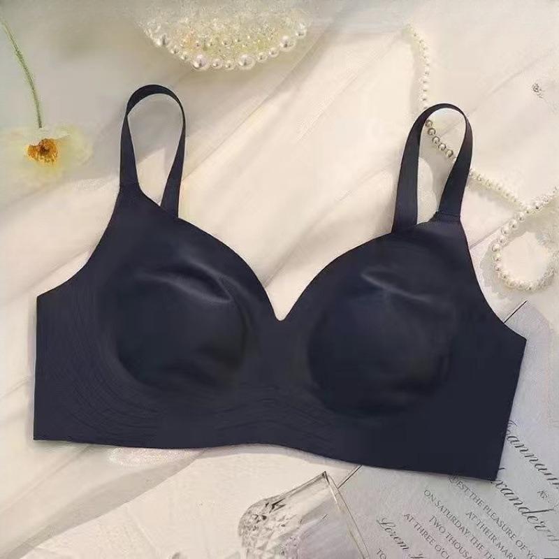 Women's Seamless Bra Push Up Anti-Sagging Slimming for Large Bust Thin Style Wireless Underwear for Small Bust