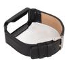 PU Leather Watch Band Waterproof Replacement Watch Wristband with Black Stainless Steel Case for   Band 7 Pro