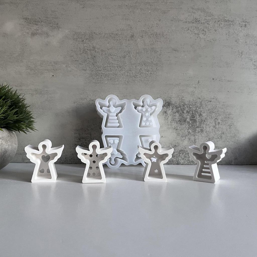 Silicone Mold Crafting Molds Angel Figurines Moulds Lamp Candle Silicone Molds Suitable for Home Decors and Gift Making