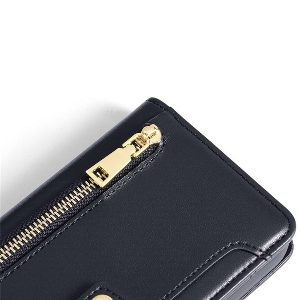 Flip Case for Xiaomi Poco F8 Ultra, Wallet Zipper Pocket, Black