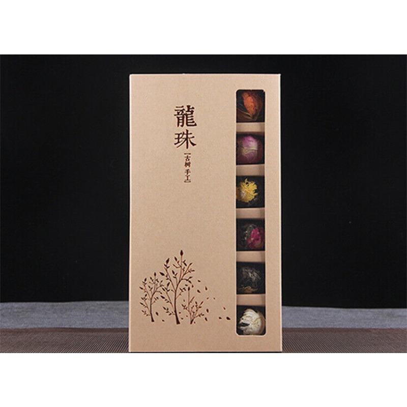 Yunnan Raw Pu'er vonný čaj 120g (18 ks) Ručně vyráběné dračí koule květiny dárková krabička