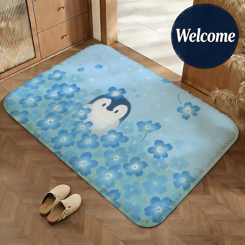 Soft Bloom Realm Floor Mat Non-Slip Absorbent Doormat Bathroom Bedroom Home Decor Rug