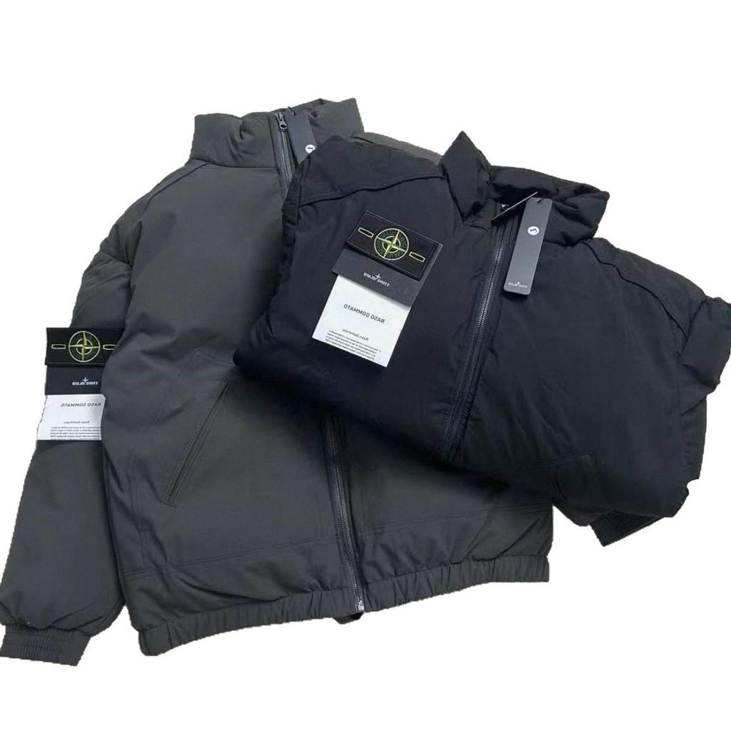 2025 Hongkonský štýl Hrubá bavlnená bunda - Unisex Tmavosivá Zimná vrchná bunda