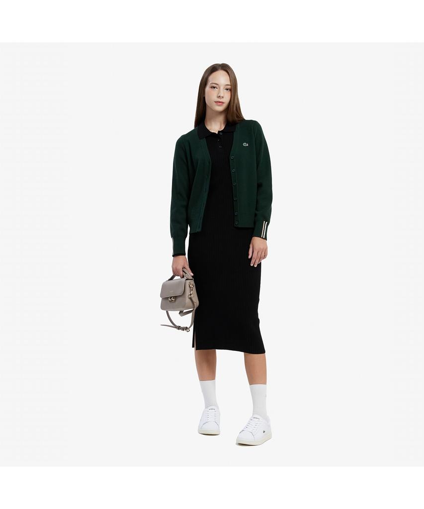 LACOSTE Women'S Ribbed Collar Dress Ef997E-55N 031