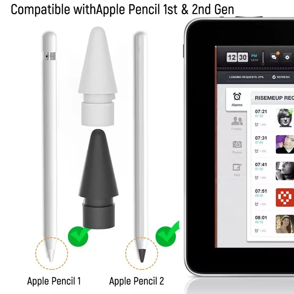 Ersatz-Stiftspitzen für Apple Pencil 1. und 2. Generation iPencil Glatte Ersatzspitzen für iPad Pro Stift 1/2 Stylus Feine Spitze
