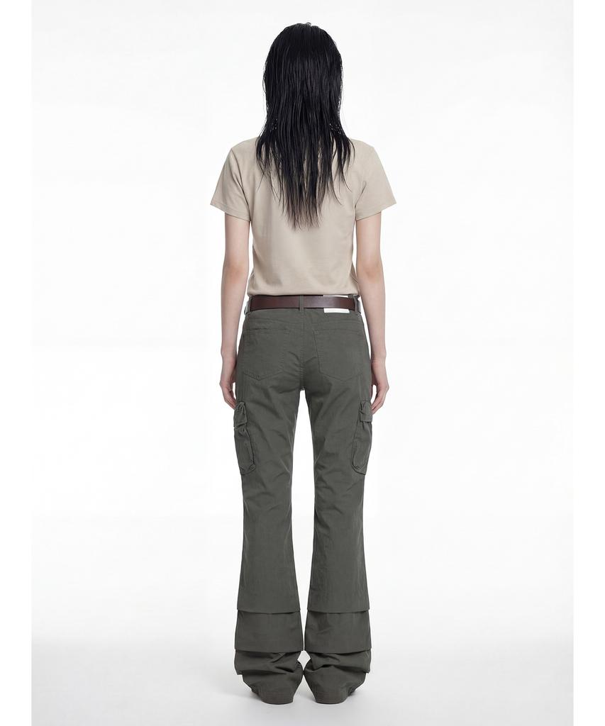 Depeugameoncheu Flare Cargo Pants [2Color]