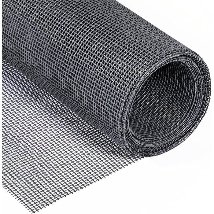 Moustiquaire sur mesure 122 x 252 cm en fibre de verre – anti-moustiques, résistante UV, gris