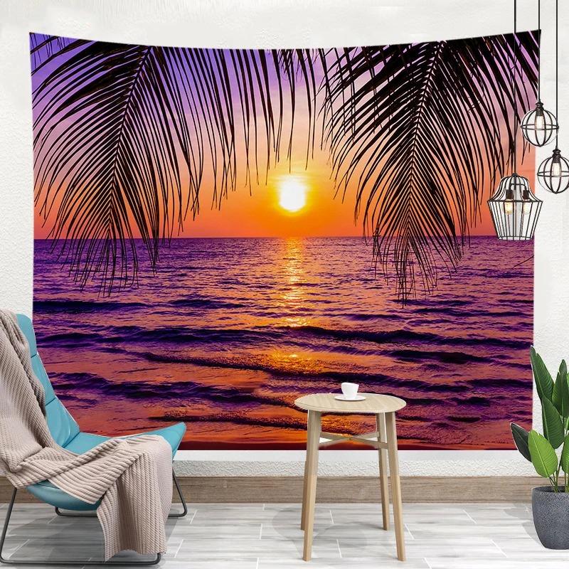 Tapiserie Dormitor Living Plantă Tropicală Model de Vară Tapiserie Modă Decor pentru Casă