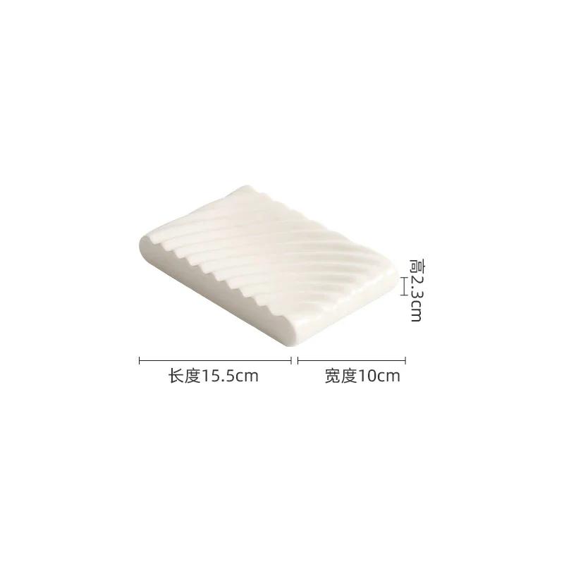 White Double-layer Ceramic Dinner Plate Irregular Texture Dessert Plate Dim Sum Plate Sushi Dish Restaurant Specialty Tableware