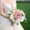 Simulation Flower Box Diy With Flower Pole Rose Box Hand Bouquet Wedding Christmas Home Decoration