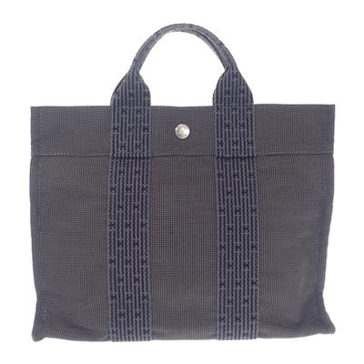 HERMES  101056M  Tote Bag gråt lærred Kvinder