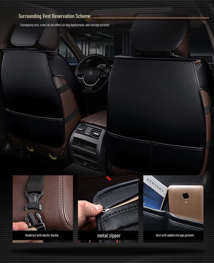 Ice Silk Full Cover Car Seat Cushion Set for Civic, Cruze, Corolla, Haval M6F7, MG ZS, Accord.