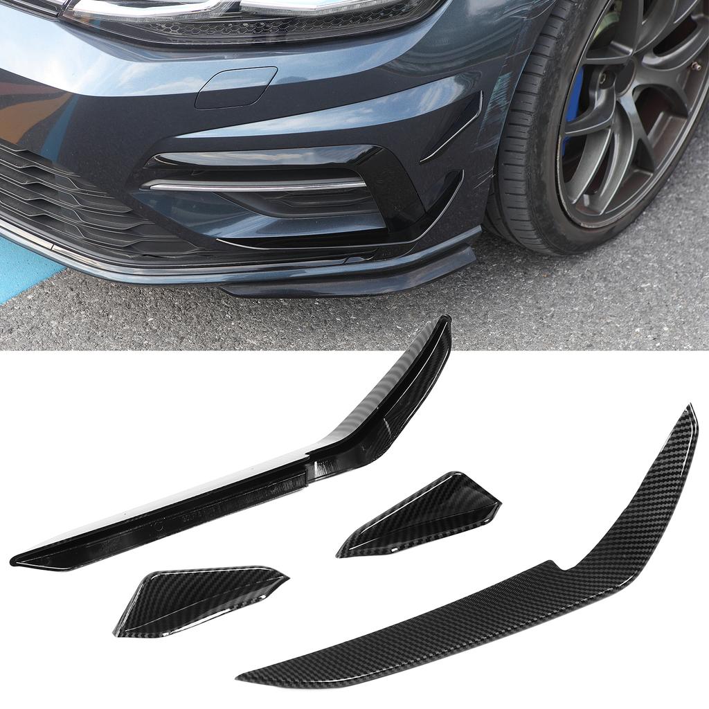 Front Bumper Aero Kits Canards Wing Body Spoiler Canard Car Adaptations Replacement for MK7.5 R 2017‑2020