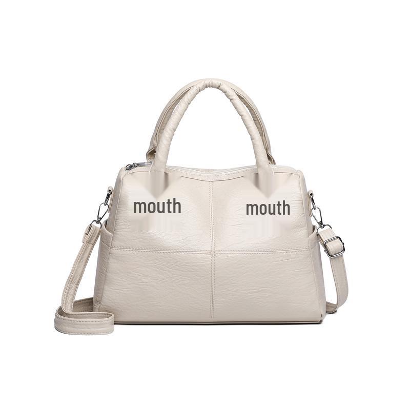 Women's Single-Shoulder Crossbody Bag: 2025 Style, Spacious Soft PU Leather, Mommy & Commuter Handbag.