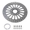 11.5'' Front Brake Disc Rotor Polished Stainless Steel For Harley Davidson Touring/Sportster/Dyna/Early Super Guude
