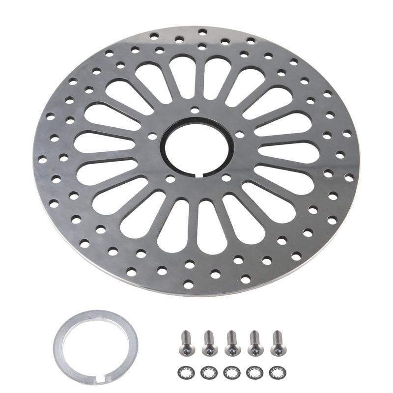 11.5'' Front Brake Disc Rotor Polished Stainless Steel For Harley Davidson Touring/Sportster/Dyna/Early Super Guude