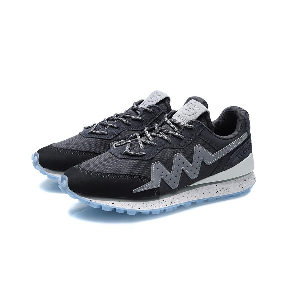 Li Ning Wow Wade 001 Lightweight Slip-Resistant Shock Absorbing Durable Breathable Low-Top Sports Shoes Men Sneakers Black Gray AGWR003-1