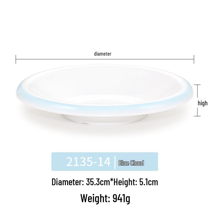 Okrągły talerz melaminowy - Naczynia stołowe inspirowane porcelaną dla restauracji i hoteli, Idealny do kuchni zachodniej