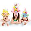 Handmade Decorations Easter Hats Colorful Eggs Bunny Chick Cartoon Cap DIY Craft Kit  Easter Party