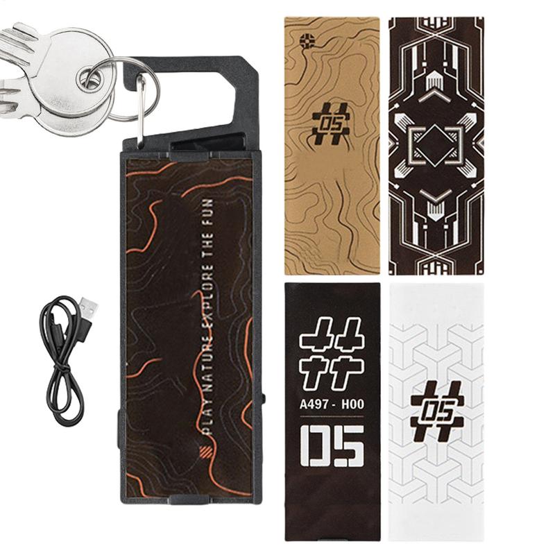 Clip Flashlight Magnetic Walking Flashlight Lightweight 8 Light Modes Jogging Clip Lights Portable For Outdoor Camping Fishing