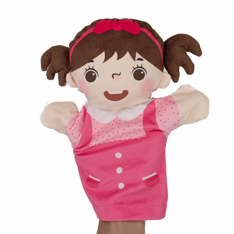 

Parent-child characters Mom and Dad hand dolls Plush toys Kindergarten ventriloquism hand dolls Ragdoll performance props 25cm（0.036kg）