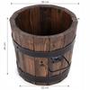 Holzblumentopf 28XH26 breit K. Rosenholz