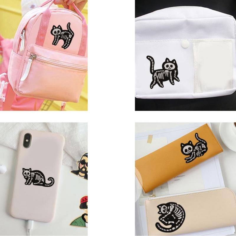 9 Pcs Pumpkin Embroidered Patches Skull Cats Repair Patches Iron On Patches Applique Patches Sewing Patches for Clothes