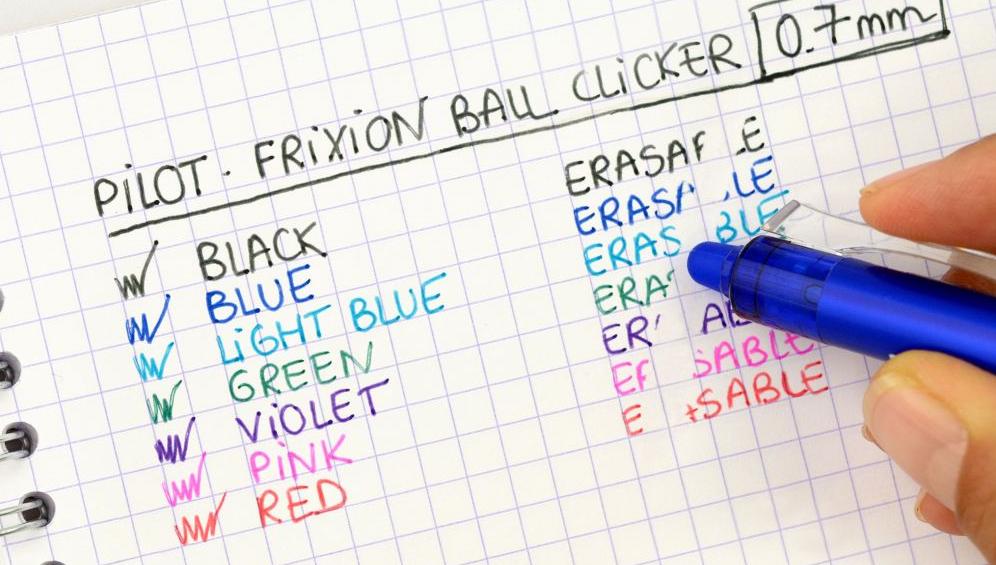 Pilot Frixion Clicker Automatic Ballpoint Pen Light Blue 0.7 With Eraser Blrt-Fr7-Lb