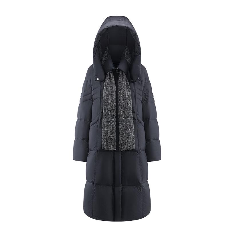 

Aolilai Chen Duling Women s Detachable Hooded Long Down Jacket