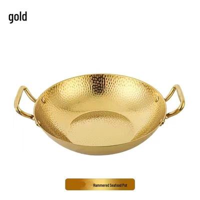 Wutuo Gold Gehämmert 3-lagiger Edelstahl Hot Pot