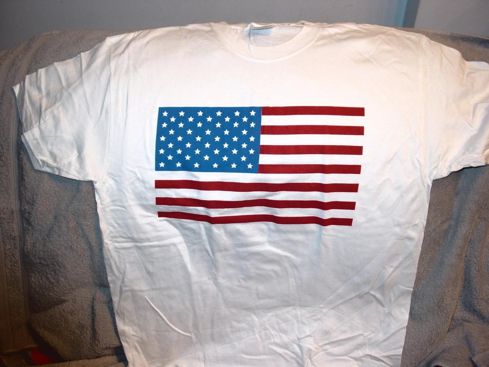AMERICAN FLAG USA AMERICA T-shirt L