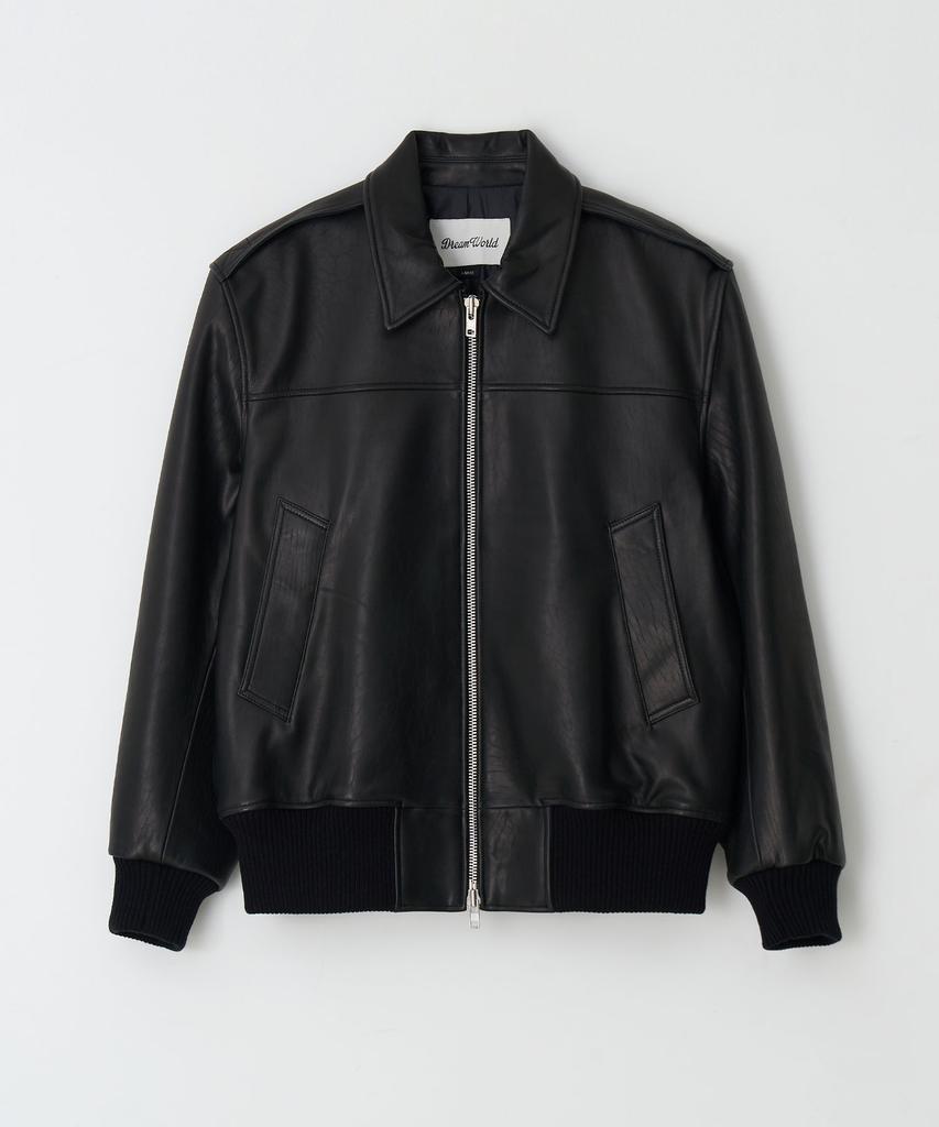 Dreamworld Newji Lambskin Blouson Jacket (Black)