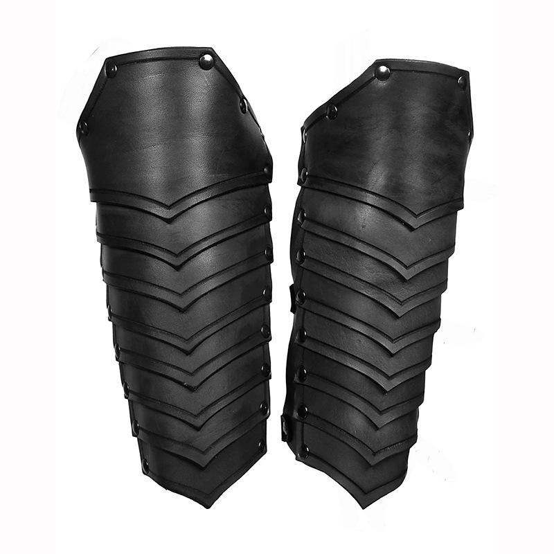 European Medieval Elf Knight Wrist and Arm Guard Costume for Cosplay чёрный