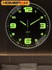 8 Inch Wall Clock Luminous Clock Living Room Decorative Wall Clock Stylish Silent Hole-Free Wall Clock Quartz Clock