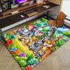1PC Safari Zoo Non-Slip Floor Carpet Compatible for Office&Living Room&Bedroom&Dining Room - Soft & Pattern, Vibrant Colors-H0351