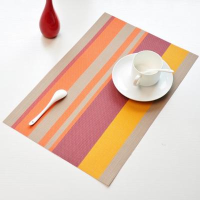 Placemats PVC Insulation Pads Plates Bowls Tableware Coasters Rectangle Mat Home Decor