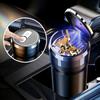 Sliding Open Lid Ceramic Liner Car Ashtray with Led Light for Mercedes Benz A/B/C/E/G/S Class EQ EQS C200L C260L E260L CLS GLC